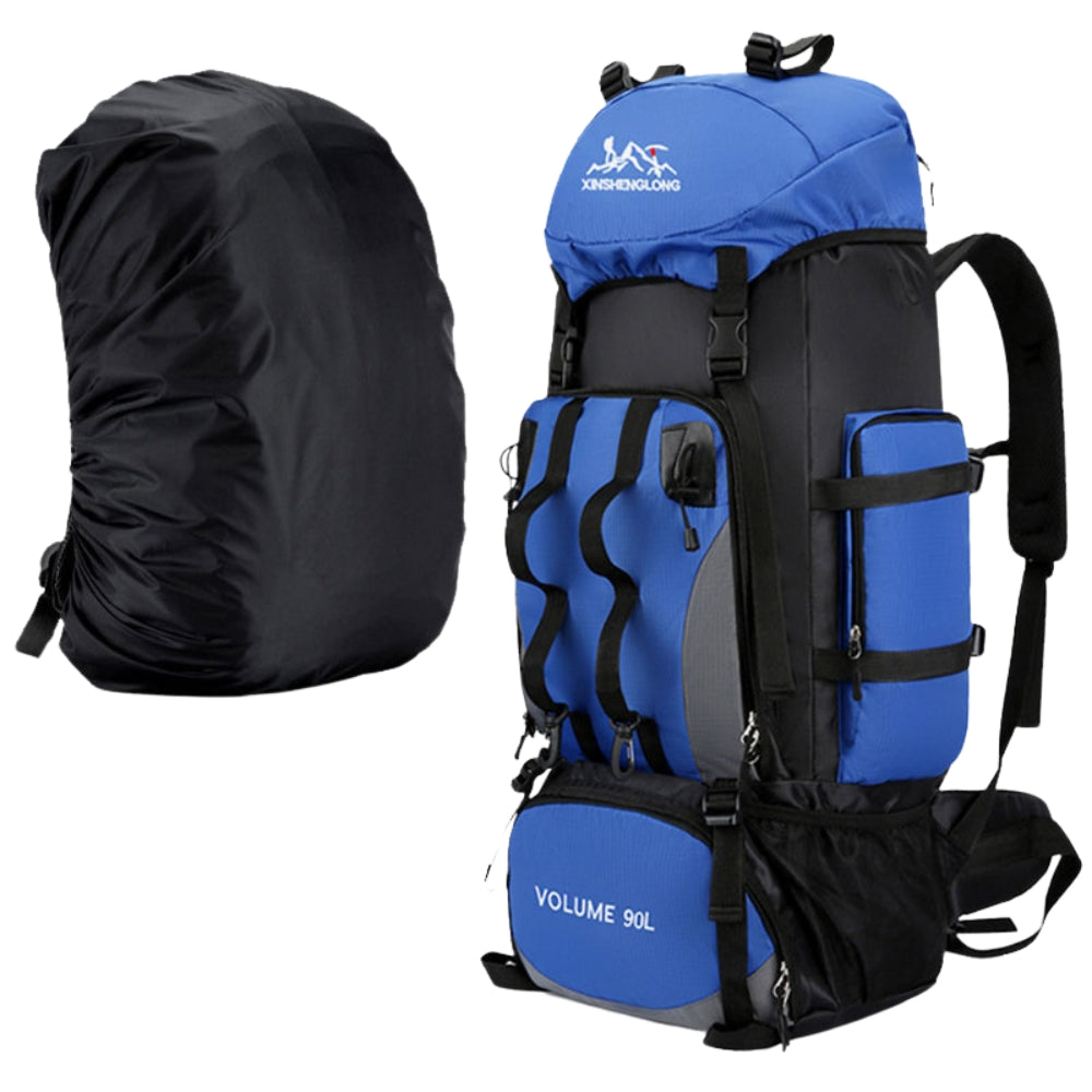 90L Waterproof Hiking Camping Backpack Trekking Travel Bag