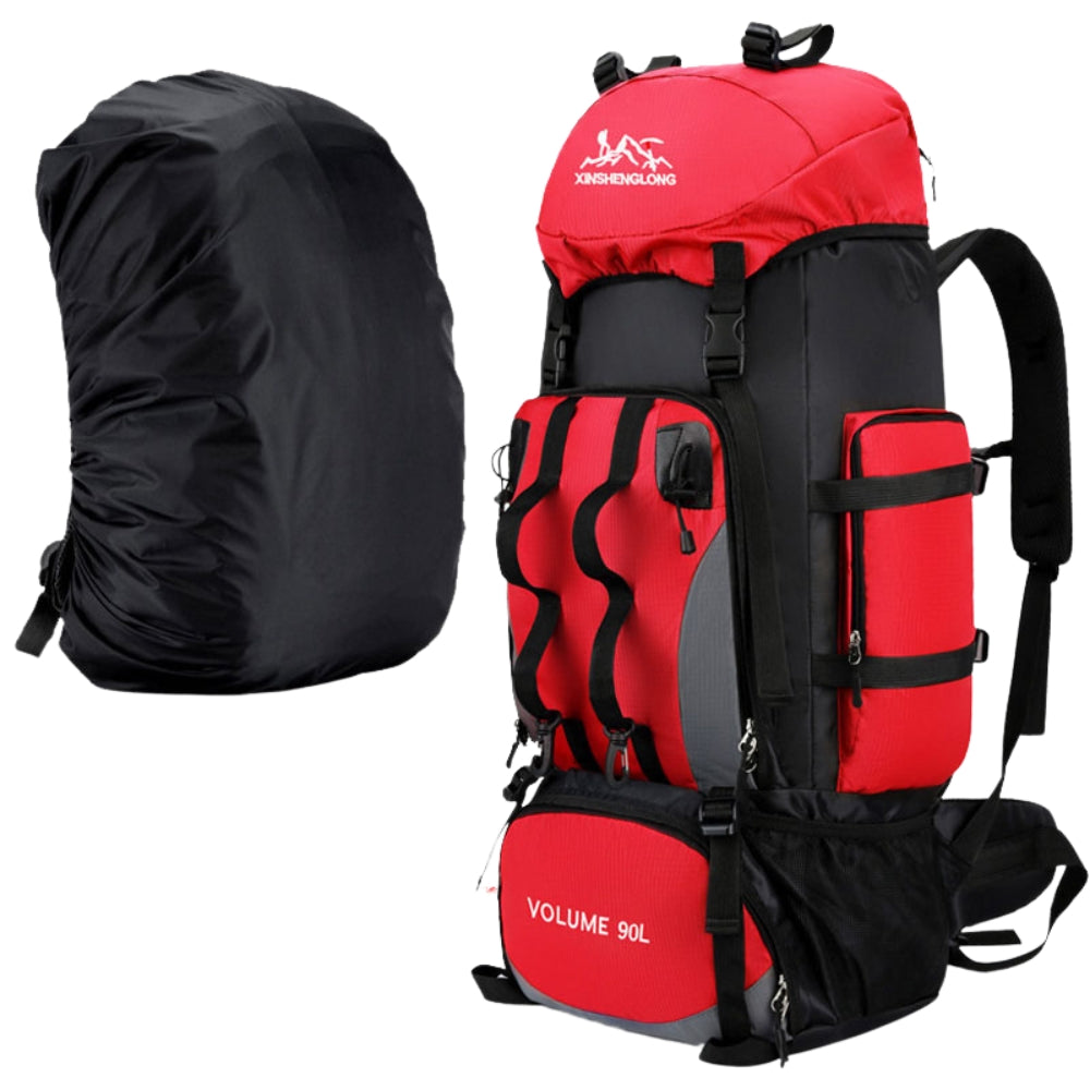 90L Waterproof Hiking Camping Backpack Trekking Travel Bag