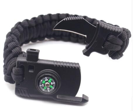 Braided Bracelet Multi-function Paracord Survival Outdoor Camping Rescue Emergency Rope