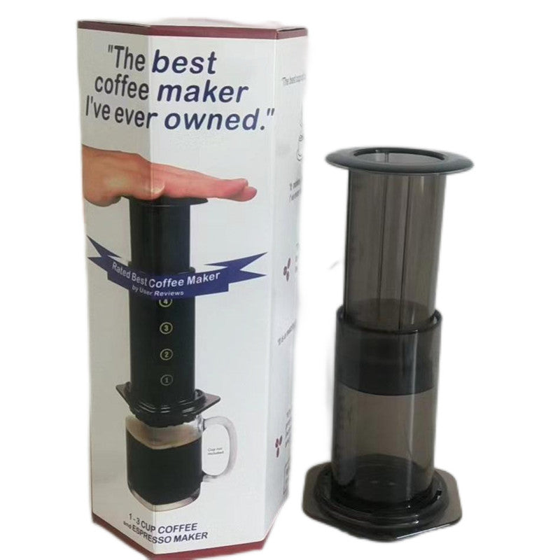 Portable coffee maker, coffee machine, hand press mini home outdoor American hand press coffee machine