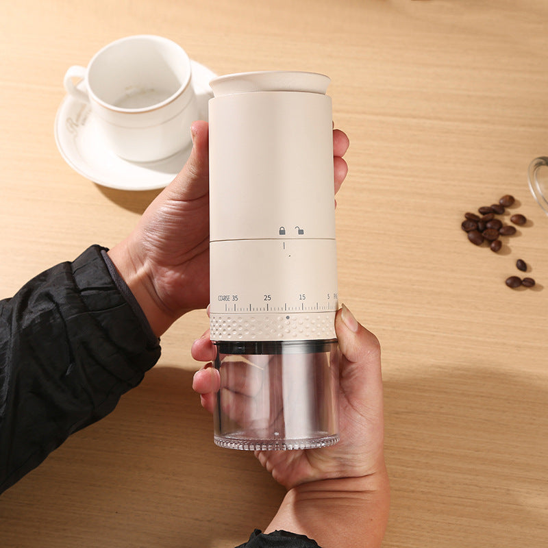 Automatic mini 38 levels adjustment drip hand coffee bean grinder digital smart coffee maker for travel