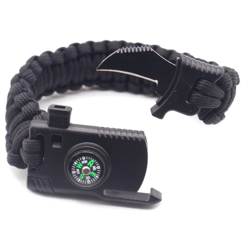 Braided Bracelet  Multi-function Paracord Survival  Outdoor Camping Rescue Emergency Rope